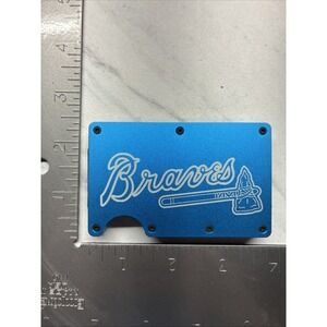 Metal Slim Atlanta Braves RFID Blocking Wallet
